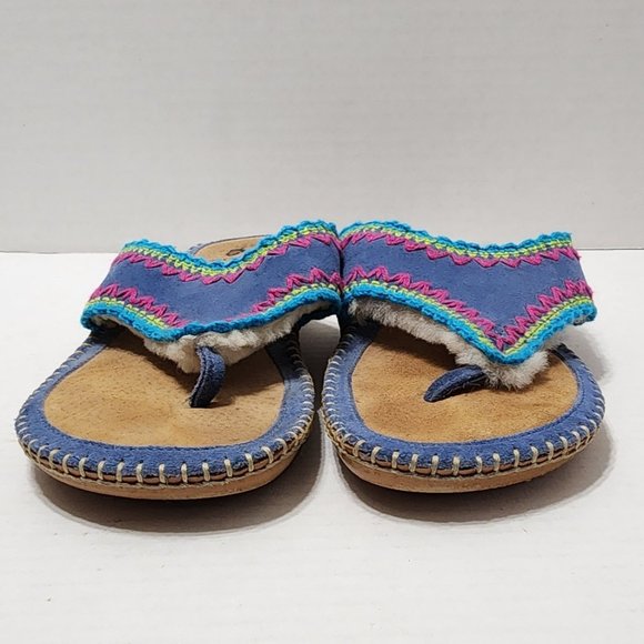Acorn Thong Sandal with Sheepskin Lining - Size 9 - Picture 2 of 8